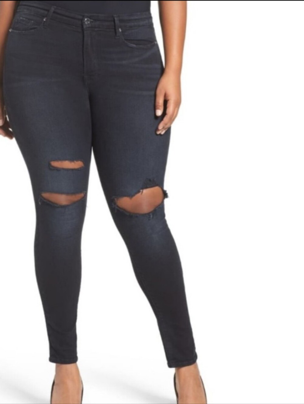 NWT Good American Distressed Good Legs Jeans Stretch Denim Plus Size 20